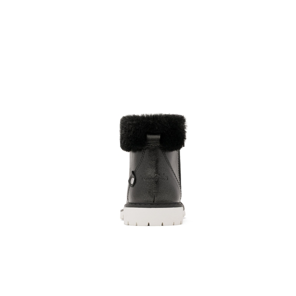 Girls Ankle Fashion Boots - BLACK PU - 3